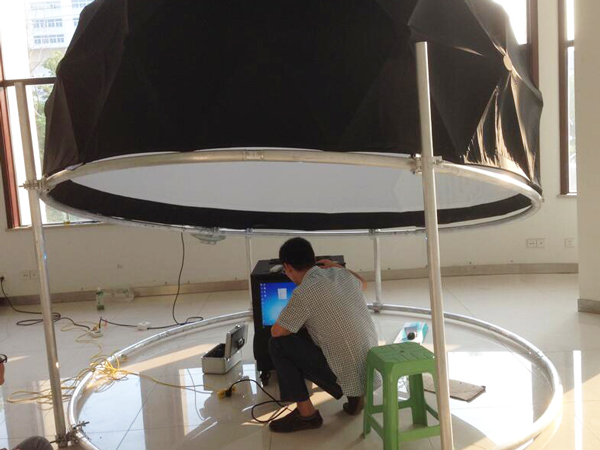 龙骨球幕影院调试